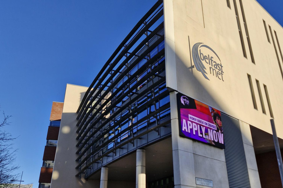 Outside Belfast Met Titanic Quarter
