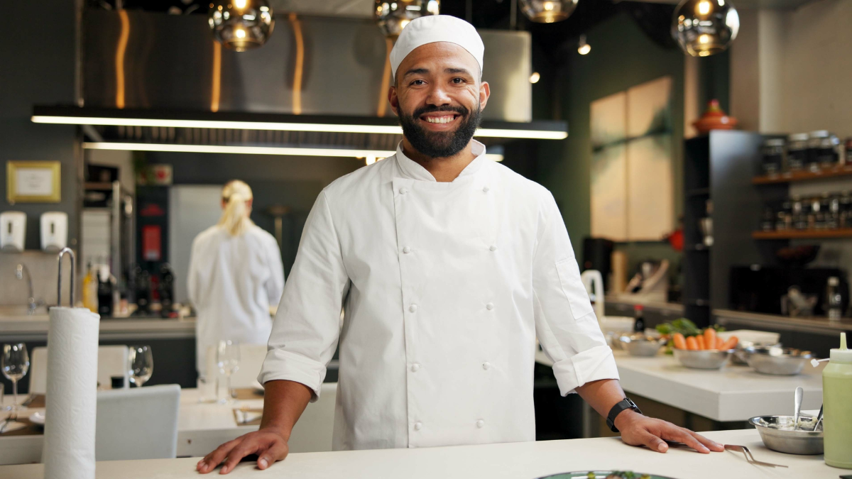 Chef in a professional kitchen